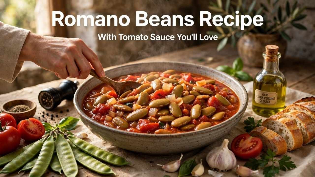 If you want a simple vegetable dish with rich flavor, this Romano Beans Recipe With Tomato Sauce is a great choice.