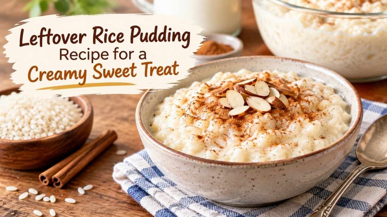 Got some leftover cooked rice in the fridge? Turn it into a warm, creamy treat with this easy leftover rice pudding recipe