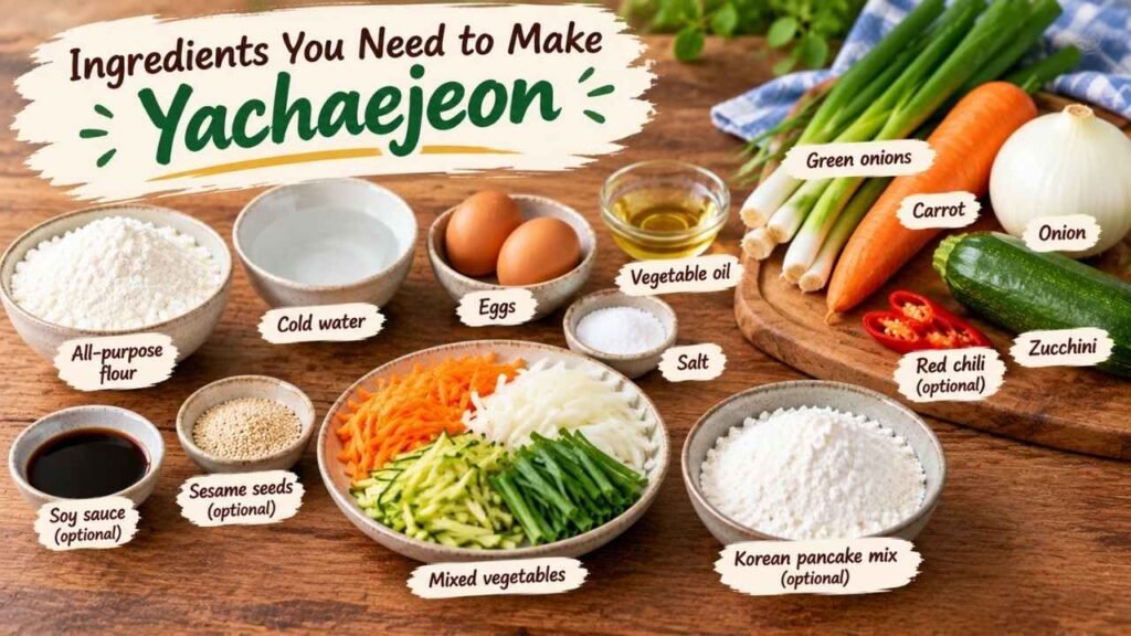Ingredients You Need to Make Yachaejeon