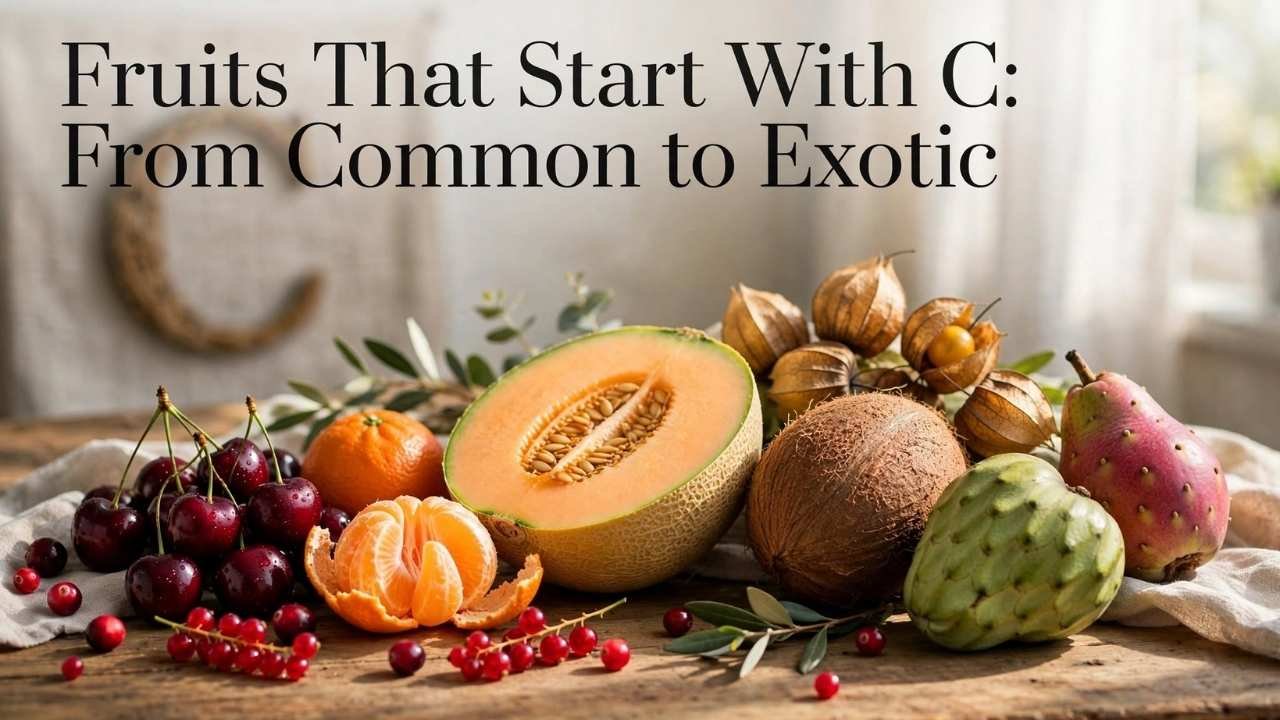 If you are looking for fruits that start with C, you will find many choices beyond the familiar cherry or coconut.