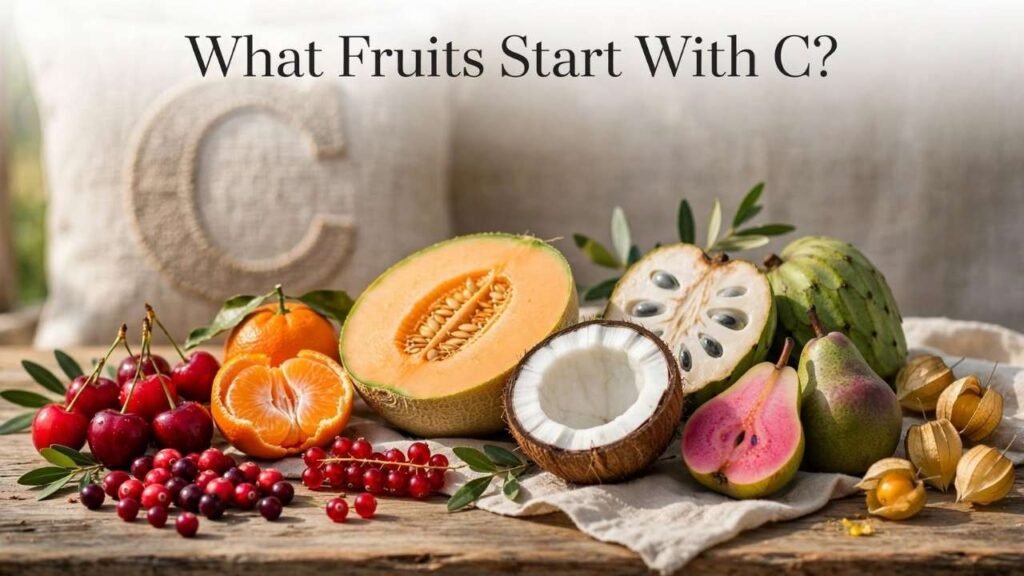 What Fruits Start With C?