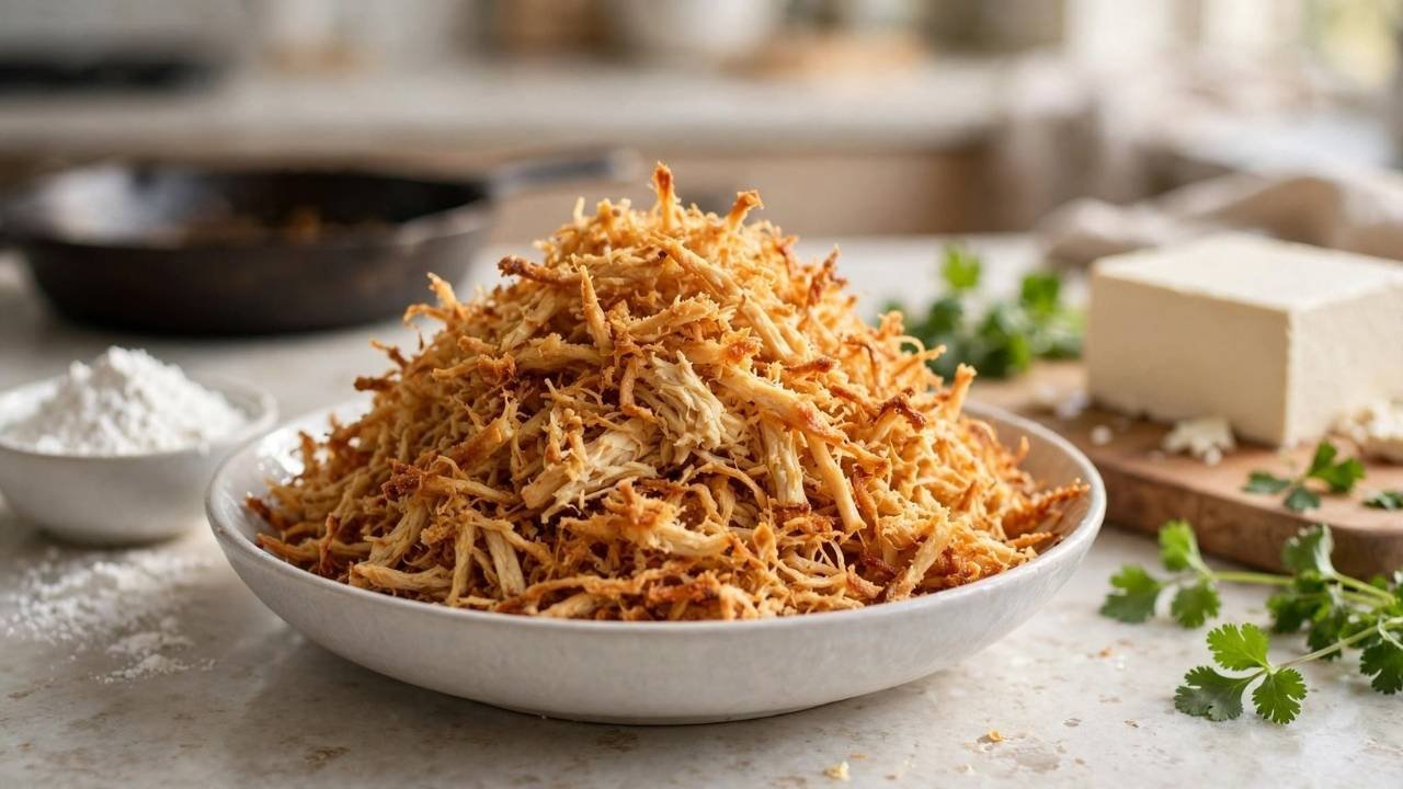 Making crispy shredded tofu is an easy way to turn simple tofu into a flavorful, satisfying plant-based protein.