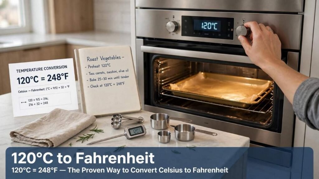 How to Convert 120°C to Fahrenheit