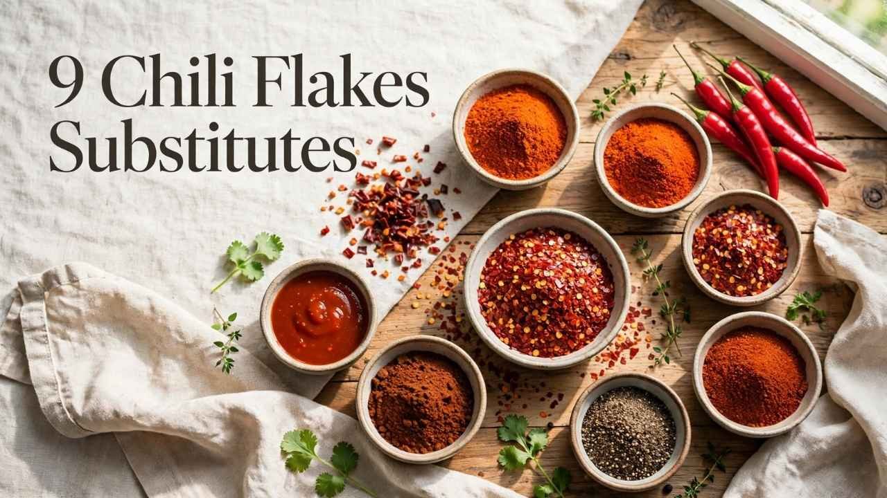 There are many easy chili flakes substitutes that can give your food heat, flavor, color, or a similar texture.