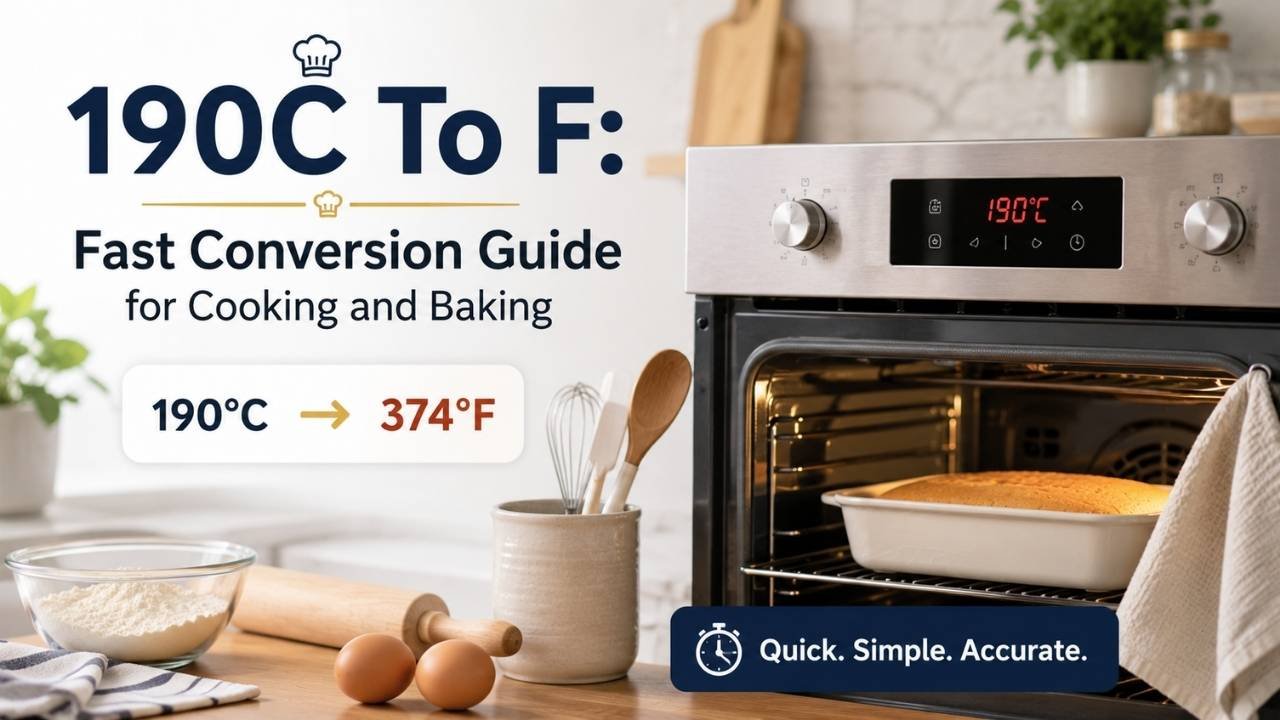 If you’re wondering 190C to F, the answer is simple: 190°C equals 374°F.