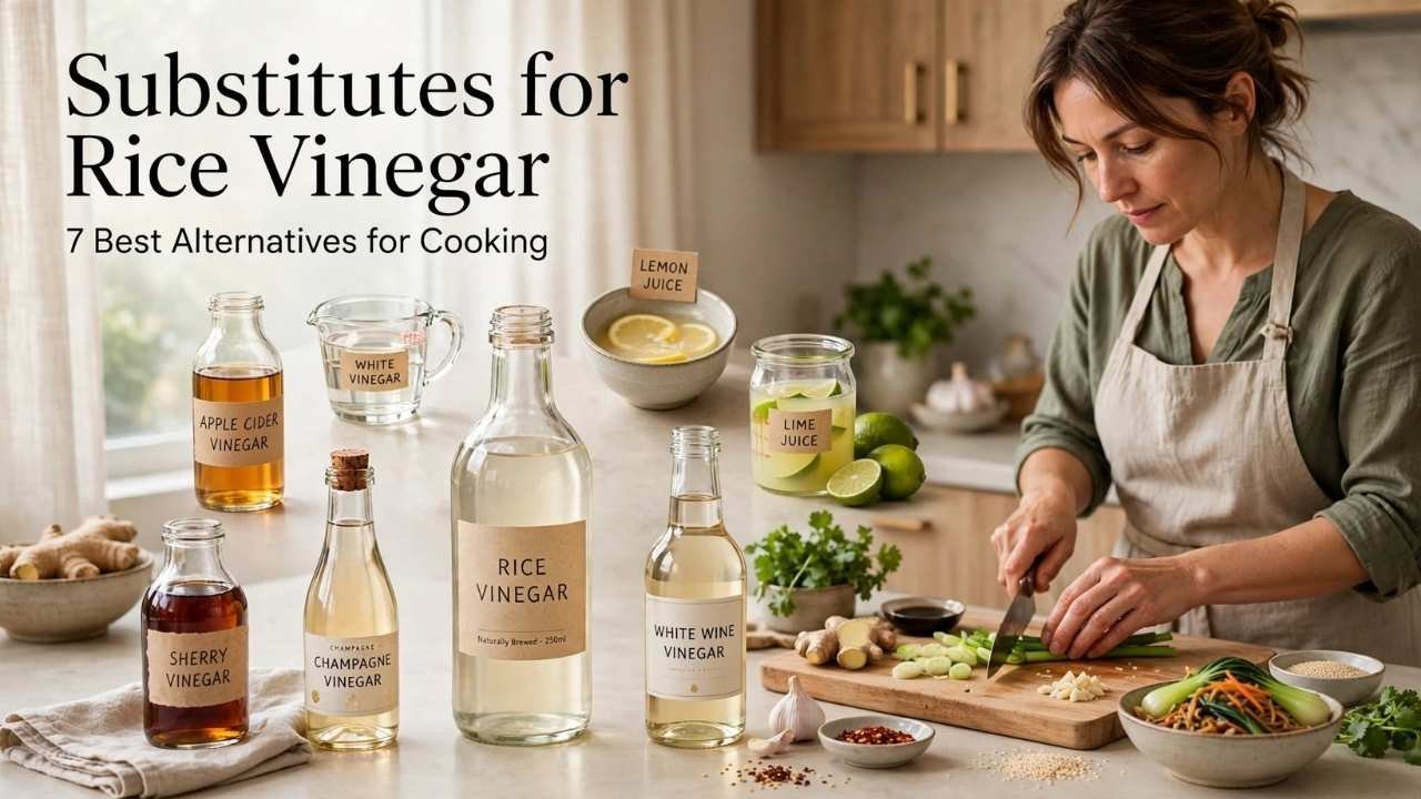 Need a substitutes for rice vinegar? You have several easy options, and the best rice vinegar substitute depends on the recipe and the flavor you want.