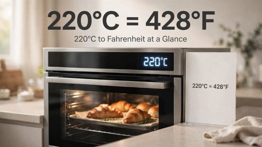 220°C to Fahrenheit at a Glance