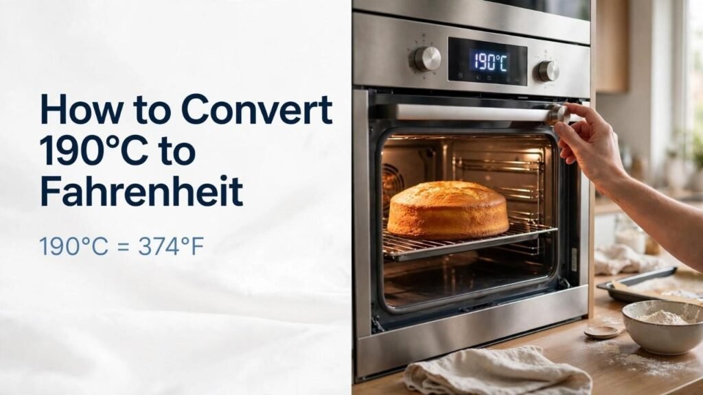How to Convert 190°C to Fahrenheit