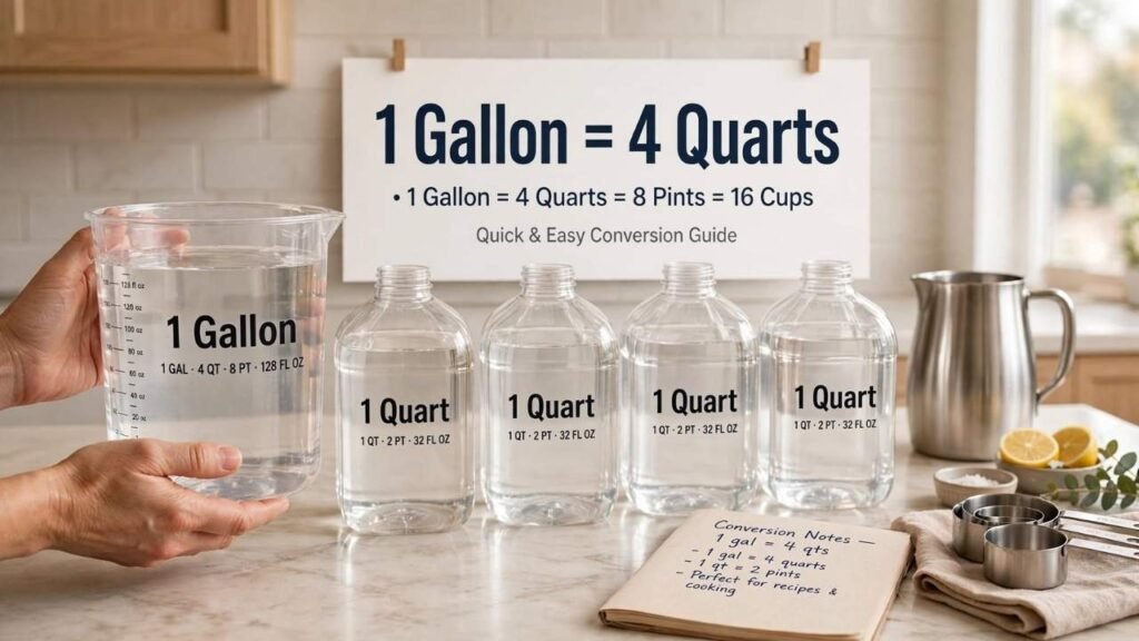 How Many Quarts Are in a Gallon?