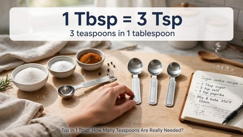 How Many Tsp Are in 1 Tbsp?