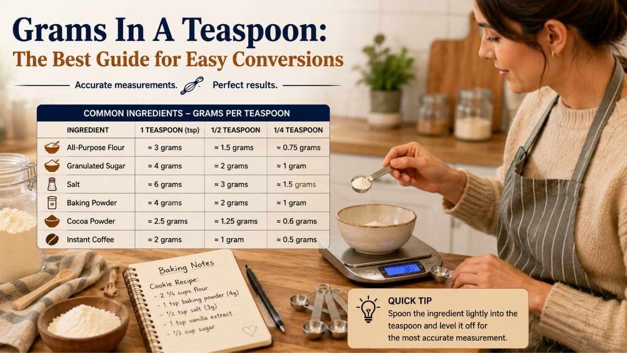 You may wonder, how many grams are in a teaspoon?