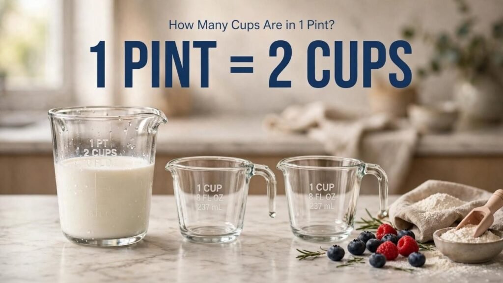 How Many Cups Are in 1 Pint?