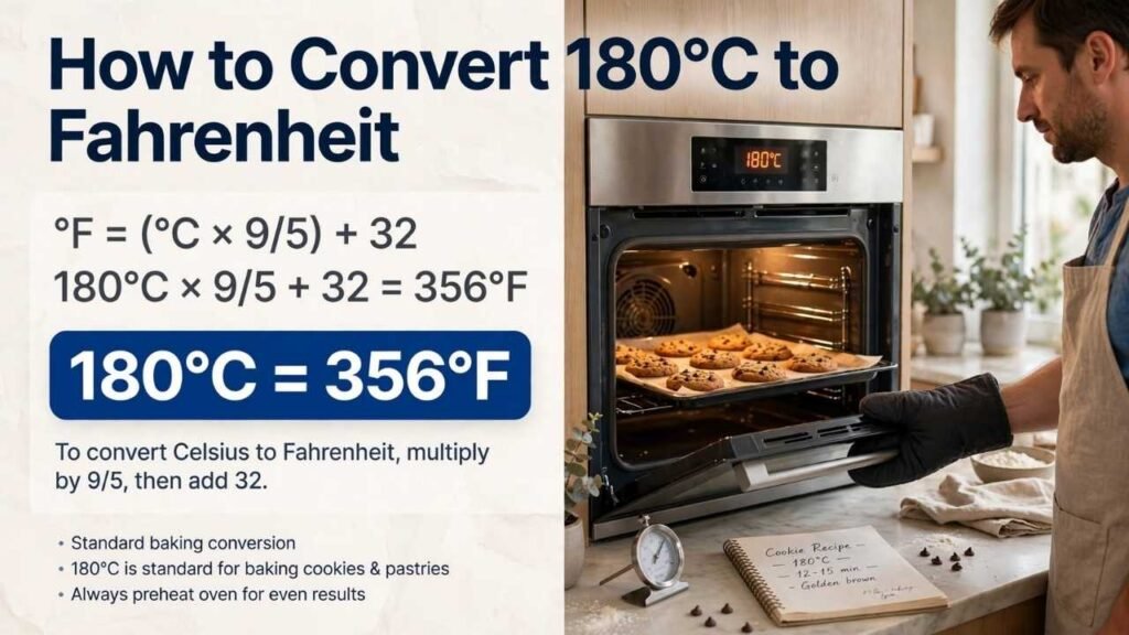 How to Convert 180 C to Fahrenheit