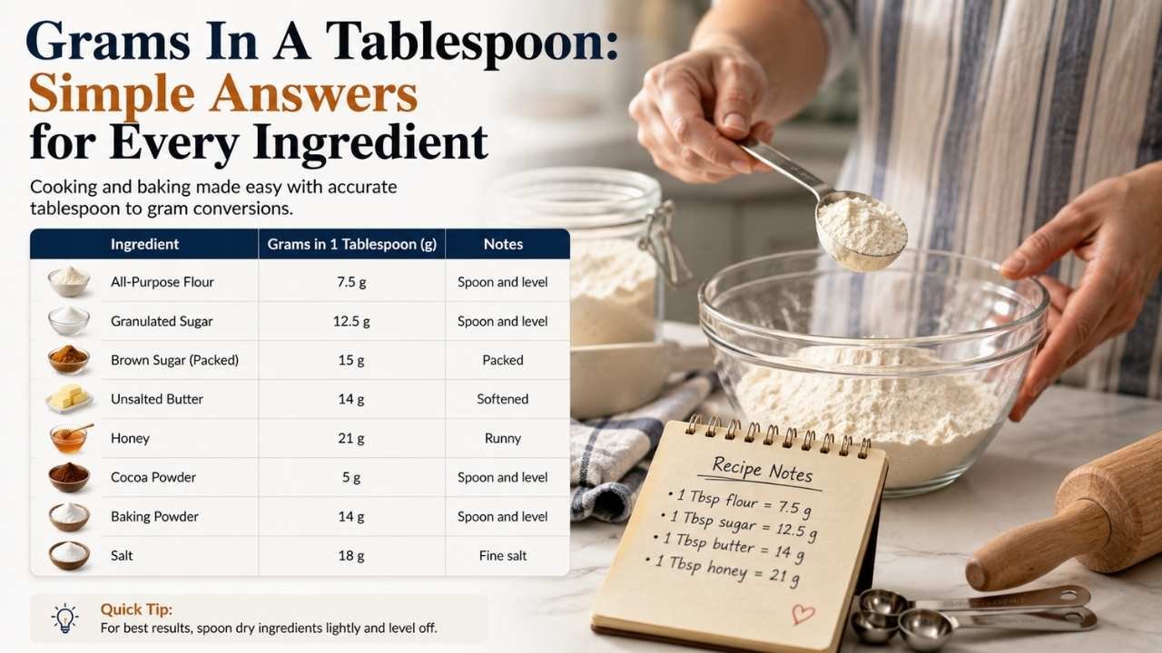 Wondering how many grams are in a tablespoon? The answer depends on the ingredient you are measuring.