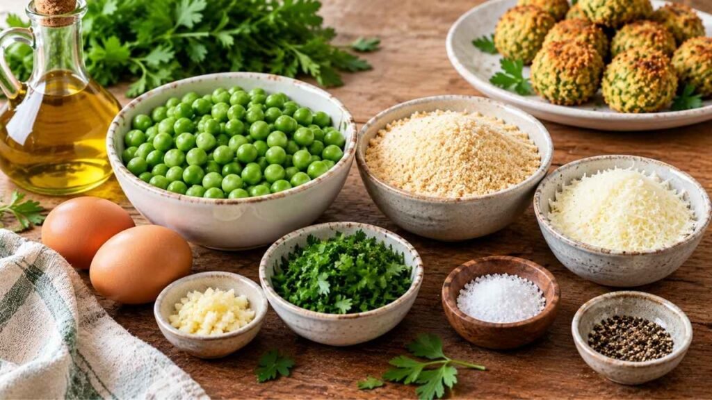 Ingredients You'll Need for Green Peas Bites
