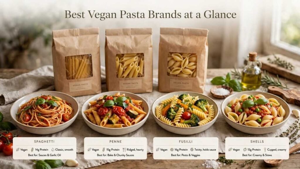 Best Vegan Pasta Brands at a Glance