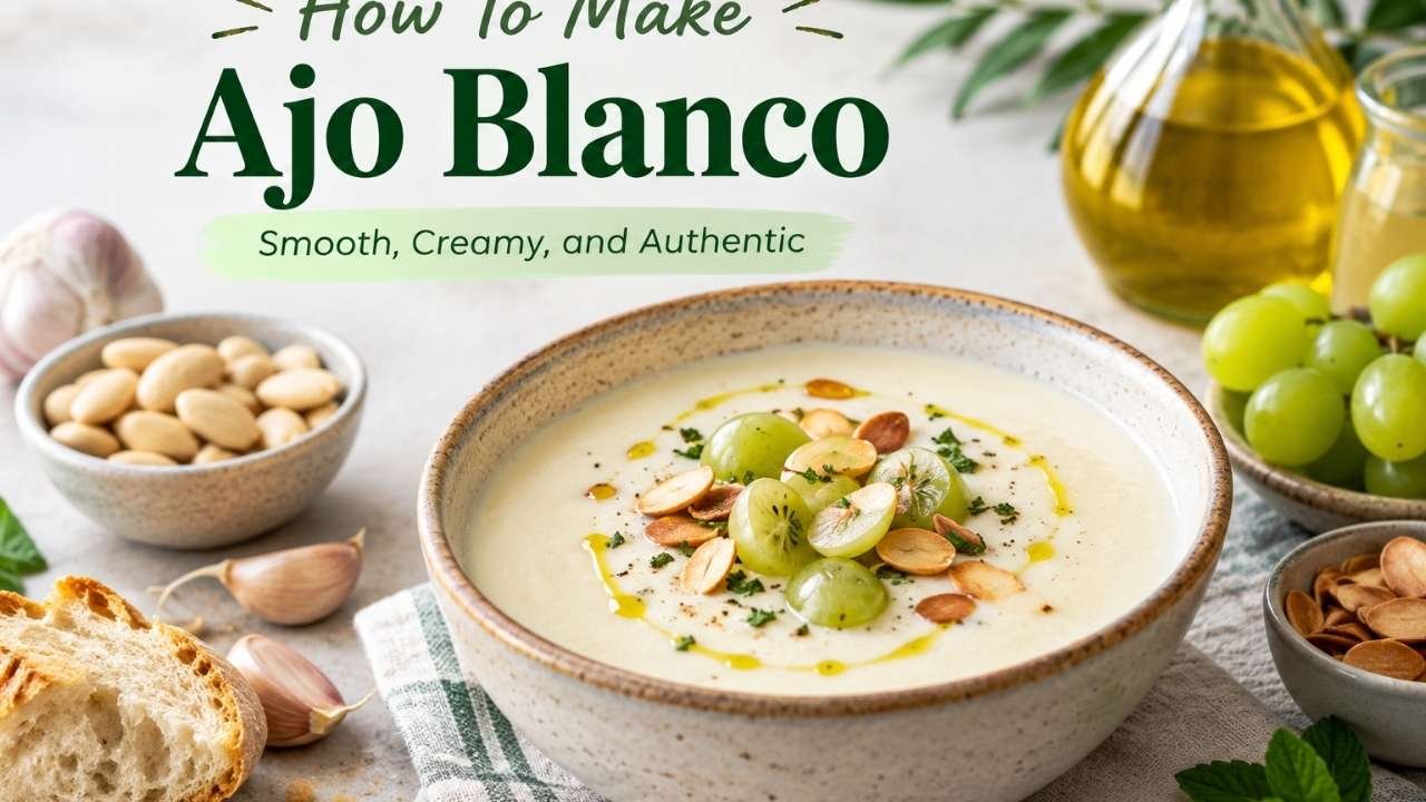Learning how to make ajo blanco at home is simple, even if you are new to Spanish cooking.